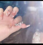 Silver Heart-Shaped Ring with Pink Stone for Women - Modern Fashion Jewelry for Everyday Wear and Gifting - Image 3