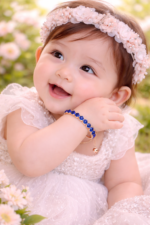 Luxury Sapphire Blue Crystal Adjustable Bracelet - Image 3