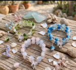 Crystal Beaded Butterfly Charm Bracelet (Multicolor Collection) - Image 3