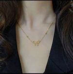 Gold Plated Four Leaf Clover Necklace for Women - Delicate Chain Pendant for Girls Fashion Jewellery - Image 4