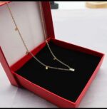 Gold Plated Layered Necklace Set for Women - Minimalist Chain Pendant Neckwear for & Party Fashion Jewelry - Image 3