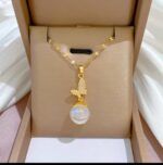 Silver Butterfly Layered Necklace Set for Women – Delicate Chain Pendant for Girls, , Daily Fashion Accessories