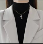 Butterfly Necklace with Pearl Pendant: Gold Plated Silver Jewellery for Women, Girls - Festive & Casual Wear Anniversary Gift - Image 2