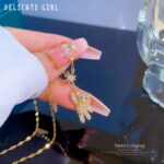 Gold Plated Teddy Bear Necklace for Women & Girls - Cubic Zirconia Pendant Chain for , Party, Gift - 18 Inch Fashion Jewelry - Image 2