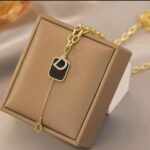 Gold Plated Necklace for Women with D Pendant - Fashion Jewellery for , Daily Use, Gift for Girls