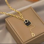 Gold Plated Necklace for Women with D Pendant - Fashion Jewellery for , Daily Use, Gift for Girls - Image 3