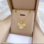 Gold Plated Mickey Mouse Necklace for Women & Girls - Pendant Chain for , Party, Gift - 18 Inch Fashion Jewelry - Image 4