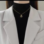 Gold Plated Necklace for Women - Round CZ Stone Pendant with Chain for & Gifting Fashion Jewelry - Image 4