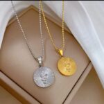 Gold Snake Pendant Necklace for Women - Minimalist Circular Design for & Gifting Fashion Jewelry