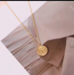 Gold Snake Pendant Necklace for Women - Minimalist Circular Design for & Gifting Fashion Jewelry
