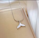 Whale Tail Pendant Necklace Silver Plated For Women Girls Fashion Jewellery - Image 3