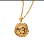 Gold Plated Elephant Pendant Necklace for Women - Chain for & Gifting - Minimalist Design Fashion Jewelry