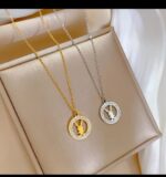 Playboy Bunny Pendant Necklace for Women - Gold & Silver Tone Chain Fashion Jewelry Gift