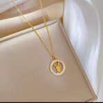 Gold Plated Bunny Necklace for Women - Fashion Jewelry Pendant with Rhinestones - Accessory
