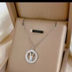 Silver Plated Pendant Necklace for Women - Rabbit Charm Fashion Jewellery for Girls