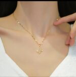 Gold Plated Butterfly Necklace for Women - Delicate Chain Pendant for Girls Fashion Jewellery - Image 3