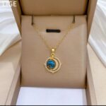 Gold Plated Pendant Necklace for Women - Celestial Moon & Star Design Fashion Jewelry