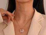 Gold Plated Angel Wings Pendant Necklace for Women - Fashion Jewelry for Girls - Image 2