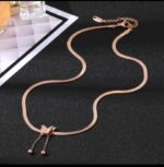 Rose Gold Butterfly Bracelet for Women - Delicate Chain Link Design with Adjustable Closure for Girls, Ideal for & Gifting - Image 2
