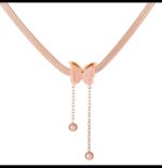 Rose Gold Butterfly Bracelet for Women - Delicate Chain Link Design with Adjustable Closure for Girls, Ideal for & Gifting - Image 3
