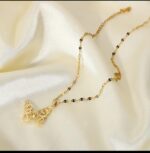 Gold Butterfly Necklace for Women – Delicate Crystal Pendant Chain for Girls Party Fashion Accessories - Image 4