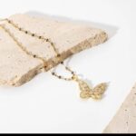 Gold Butterfly Necklace for Women – Delicate Crystal Pendant Chain for Girls Party Fashion Accessories - Image 3