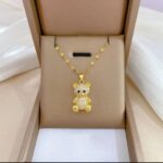 Gold Plated Teddy Bear Necklace for Women & Girls - Cute Bear Pendant Chain for , Gift for Loved Ones Fashion Jewelry