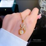 Gold Plated Pearl Necklace Set with Cubic Zirconia Stones for Women - Festive & Wedding Wear Fashion Jewelry - Image 4