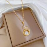 Gold Plated Pearl Necklace Set with Cubic Zirconia Stones for Women - Festive & Wedding Wear Fashion Jewelry - Image 2