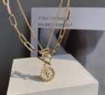 Vintage Coin Layered Gold Chain Necklace - Image 4