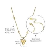 Minimal Gold Heart Pendant Necklace - Image 3