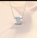 Crystal Barrel Silver Pendant Necklace - Image 2