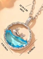 Ocean Whale Silver Pendant Necklace - Image 4