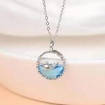 Ocean Whale Silver Pendant Necklace
