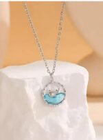 Ocean Whale Silver Pendant Necklace - Image 3