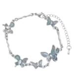 Elegant Butterfly Pearl Chain Bracelet - Image 5