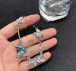 Elegant Butterfly Pearl Chain Bracelet - Image 2