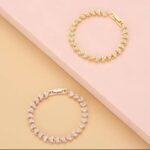Butterfly Crystal Bracelet for Women & Girls | Gold & Silver Plated Stylish Bracelet | Adjustable Party Wear Jewelry