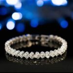 Silver Butterfly Crystal Link Bracelet - Image 5