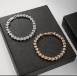 Butterfly Crystal Link Bracelet (Gold & Silver)