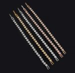 Butterfly Crystal Bracelet for Women & Girls | Gold, Rose Gold & Silver Plated Bracelet | Stylish Party Wear Jewelry - Image 2