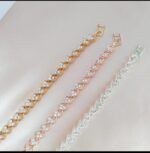 Butterfly Crystal Bracelet for Women & Girls | Gold, Rose Gold & Silver Plated Bracelet | Stylish Party Wear Jewelry