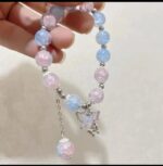 Crystal Beaded Butterfly Charm Bracelet - Image 4