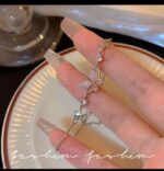 Elegant Butterfly Star Charm Adjustable Bracelet - Image 4