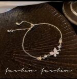 Elegant Butterfly Star Charm Adjustable Bracelet