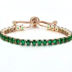 Luxury Emerald Green Crystal Adjustable Bracelet