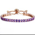Luxury Purple Crystal Adjustable Bracelet