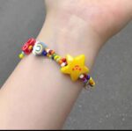 Cute Rainbow Beaded Charm Bracelet - Image 4