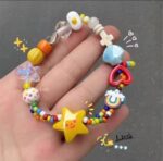 Cute Rainbow Beaded Charm Bracelet - Image 3