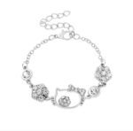 Kitty Crystal Charm Bracelet